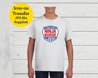 american ninja warrior birthday shirt