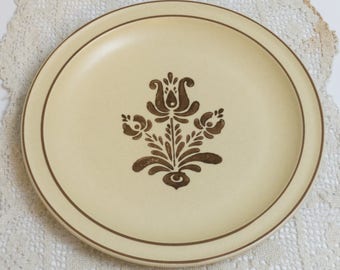 Vintage Dinner Plate in Village (Made in USA) by Pfaltzgraff