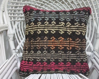 pink and black kilim pillow 18x18 tissu azteque sofa cover 18x18 pillow covers 18x18 bohemian decor kilim pillow antique furniture 2110