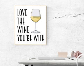 Wine Poster - Bar Prints - Wine Art - Bar Art - Bar Decor - Kitchen Art - Wine Gift - Wine Quote - Wine Decor - Wine Print - Kitchen Decor