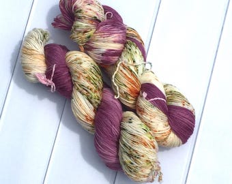Chaussette II | Vendange | Hand dyed speckled yarn | fingering weight & DK weight yarn