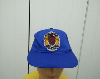 Rare Vintage WIGAN RUGBY LEAGUE Patched Cap Hat Free size fit all