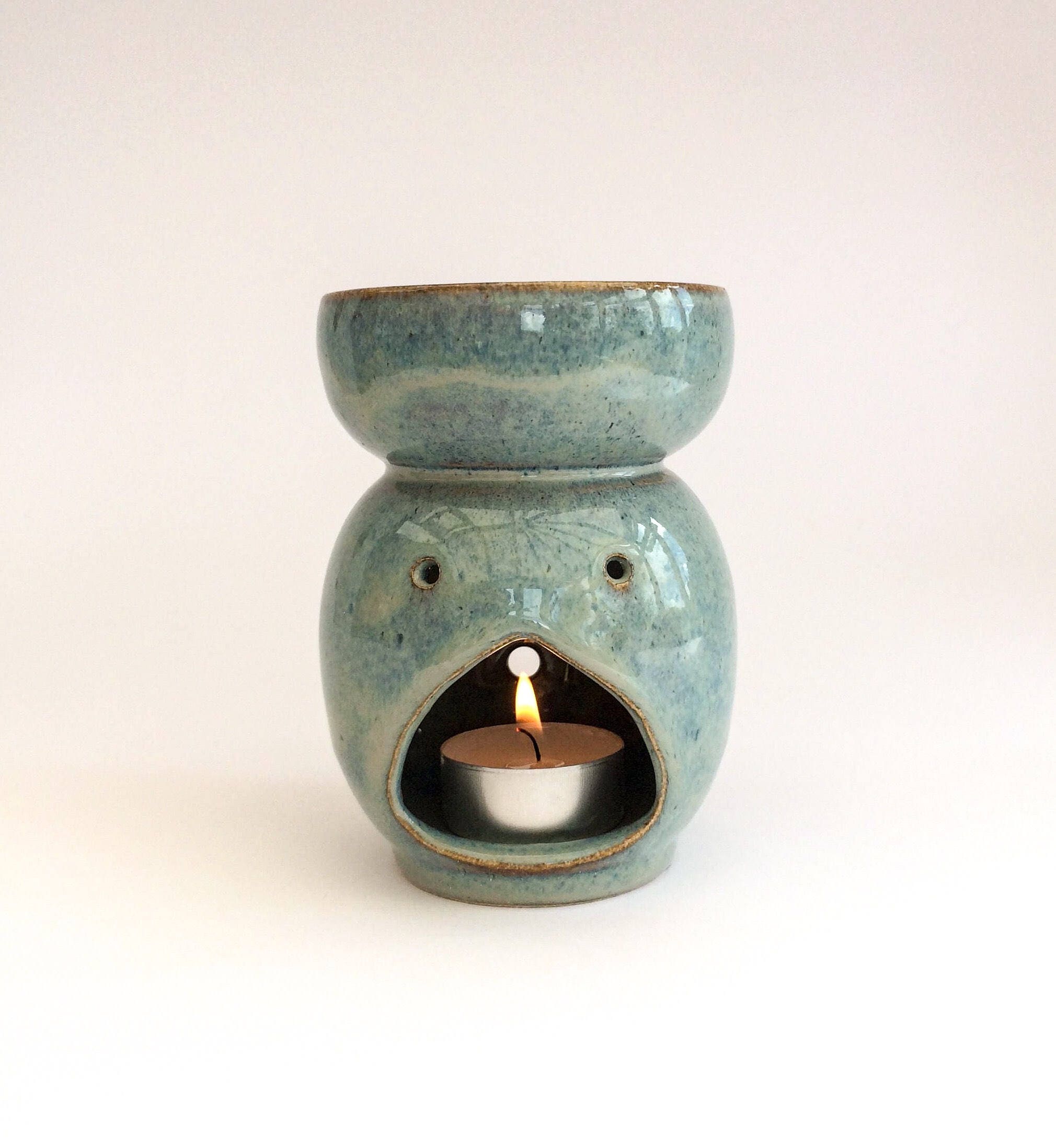 Unique Essential Oil Burner Handthrown Ceramic Tealight