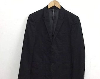 SUMMER SALES Stunning British Clothing NEIL Barrett Suit Minimal Minimalist Black Coat Luxury Britsh Designer Artist Favourite Size 1 Slim F