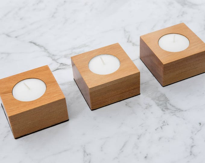 Rimu Tea Light Holder Set