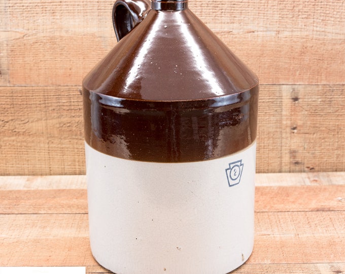 Antique Whiskey Jug | Moonshine Jug | Pfaltzgraff Keystone #2 Crock