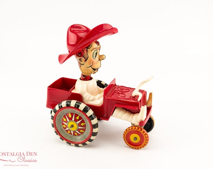 Vintage Marx Tin Toy | Sheriff Sam And His Whoopee Car | Marx Toy Car | Working Condition With Box