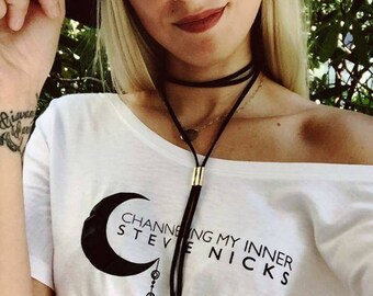 Channeling My Inner Stevie Nicks (Off Shoulder) Tee, Stevie Nicks, Stevie Nicks Tee, Stevie Nicks Shirt, Stevie Nicks Tshirts, Stevie Nicks