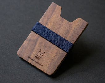 Wood wallet • minimalist wallet for mens wallet groomsmen gift for him slim wallet money clip wallet womens wallet card wallet best wallet