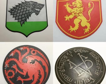 3D Printed Game of Thrones Coaster Pack