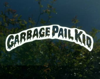 Garbage Pail Kid decal GPK kids die cut vinyl sticker cards collector car truck window bumper vintage retro logo decal