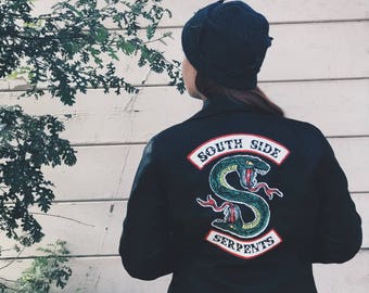 South Side Serpents Leather Jacket; Riverdale