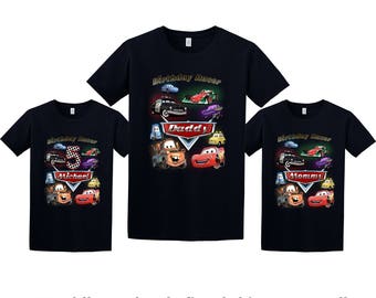 Disney Cars Birthday Shirt, Cars Custom Shirt, Personalized Cars Shirt, Cars family shirts, Birthday t-shirt for girls and boys