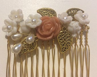 Cold Porcelain flower comb