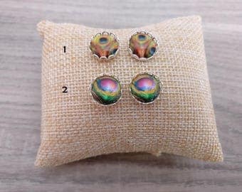 Earings cabochon, yoga earrings