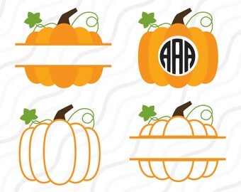 Split Pumpkin SVG,Fall SVG, Thankgiving svg,Halloween SVG Cut table Design,svg,dxf,png Use With Silhouette Studio & Cricut_Instant Download