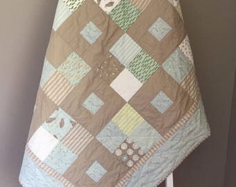Homemade Quilt; Baby Boy Quilt; Handmade Quilt; Baby Quilt; Crib Quilt; Baby Blanket; Toddler Quilt; Darling Little Dickens