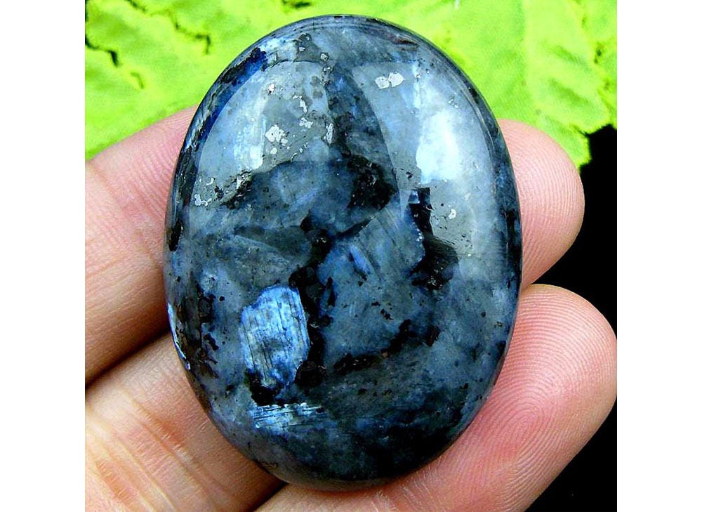 natural black labradorite oval cabochon 41x31x9mm natural black labradorite oval cabochon 41x31x9mm
