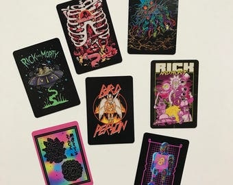 Rick and Morty Card Stickers