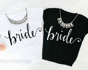 Bride Shirt, Bride Tee, Bridal Party Shirts, Bridesmaid, Wedding Shirts, Bridal Shower Gift, Maid of Honor, Gift for Bride, Bride Tank