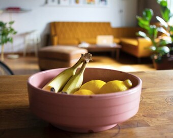 Vintage Dusty Pink Terrarium Planter or Fruit Bowl