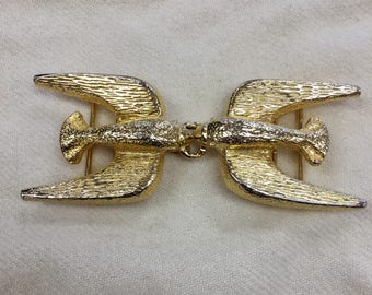 Mimi di N vintage 1973 BELT BUCKLE swallows
