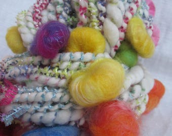 Handspun fantasy "Cocoons Rainbow".