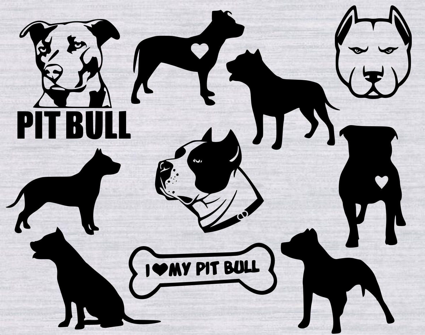 Download Pitbull SVG bundle, Pit bull SVG, pitbull svg, dog svg ...