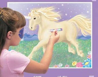 Unicorn Party Game, unicorn party, pin the horn on the unicorn, party game