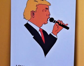 Pack of 2 Humorous Donald Trump  Postcards