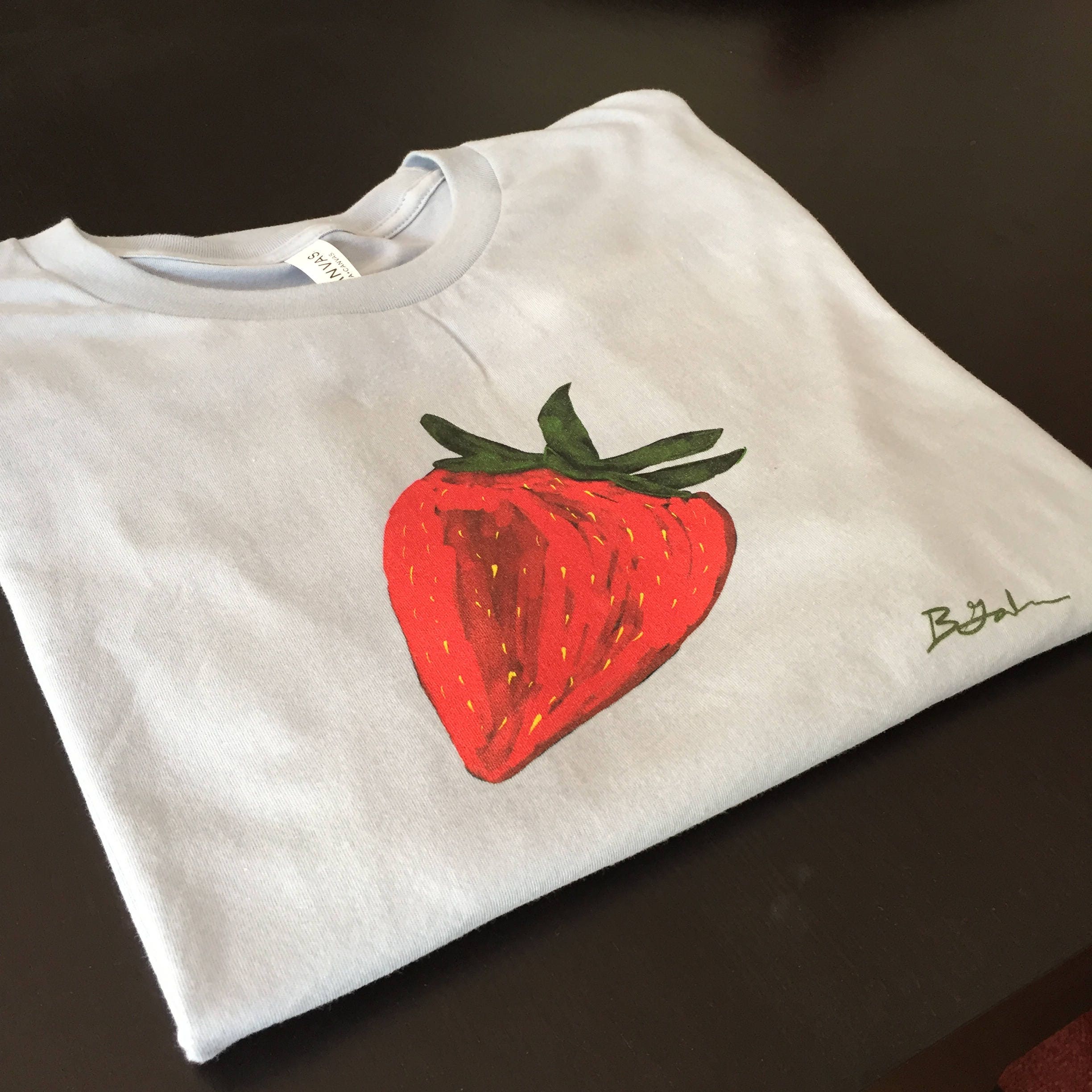 Strawberry shirt fruit shirt men's shirt