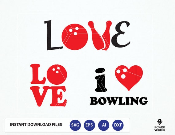 Download Love Bowling Svg. Love Bowling T shirt Design Svg. Love