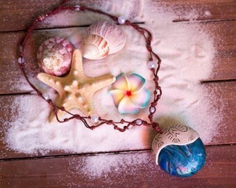 Moana Necklace with Removable Glow in the Dark "Heart of Te Fiti"
