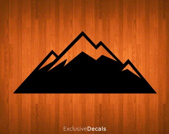 MOUNTAIN DECAL, macbook decal mountain, decals for yeti cups, laptop decal, car decal, yeti decal for women, yeti decal for men, vinyl decal