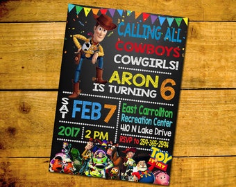 Toy Story Invitation- Toy Story Birthday- Toy Story Birthday Invitation- Toy Story Party- Toy Story Invite- Toy Story Printable- Toy Story