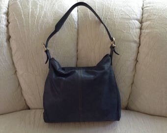 Liz Claiborne Leather shoulder Bag In Blue
