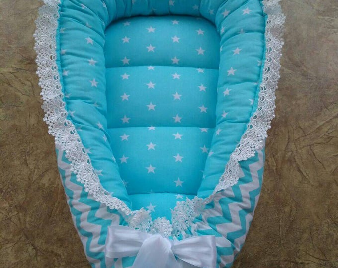 Baby nest,co sleeper,baby travel bed,baby bed,baby lounger, newborn nest,baby shower gift,double sided baby nest,baby positoner,baby naptime