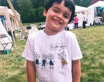 I'd Rather Be Me kids toddler t-shirt size 2T-4T