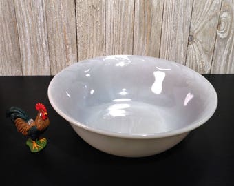 Fire King Gray Laurel, 8 1/4" Fire King Gray Laurel Serving Bowl, Vegetable Bowl, Gray Lusterware, 1950s Anchor Hocking Fire King Gray Bowl