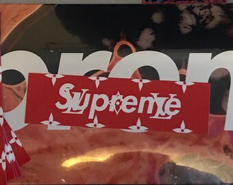Supreme X louisvuitton Box logo Unofficial Stickers NYC LONDO asap