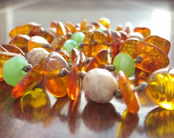 Baltic Amber Teething Necklace For Babies (Unisex) - Anti Flammatory, Drooling & Teething Pain Reduce Properties, rainbow baby accents