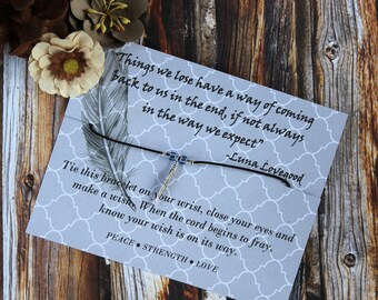 Luna Lovegood Wish Bracelet, Harry Potter Wish Bracelet, Wish Upon Your Wrist, JK Rowling Gift, Sympathy Gift, Sympathy Jewelry