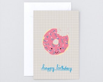 Greeting card"happy donut."