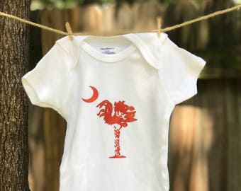 USC baby onesie, South Carolina Baby Bodysuit, USC Baby, Gamecock Baby, unisex baby shower clothing