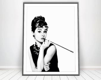 Audrey Hepburn Wall Art audrey hepburn art | etsy Audrey Hepburn Wall Art audrey hepburn art | etsy