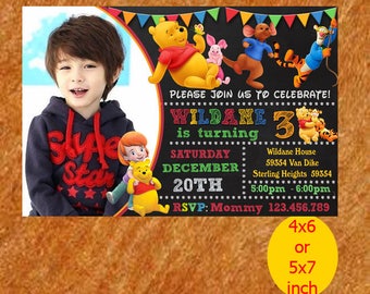 Winnie The Pooh Invitation / Winnie The Pooh Birthday Invitation /Winnie The Pooh Birthday / Invite / Winnie The Pooh Party / Printable,