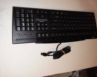 HP Ku-9963 395157-001 US 404561-001 PS/2 Desktop Computer Keyboard, Black