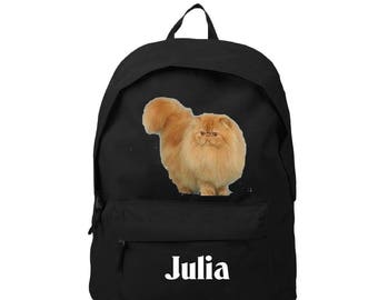 bag has black Persian personalized with name