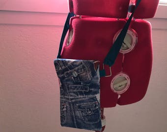 Sac bandoulière / etui / sacoche jeans