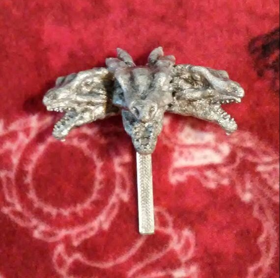 Three Headed Dragon Brooch